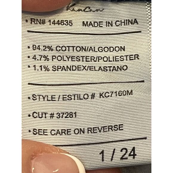 Kancan Women's Size 24 Destroyed High Rise Raw Hem Off Center Denim Jeans - Picture 3 of 9